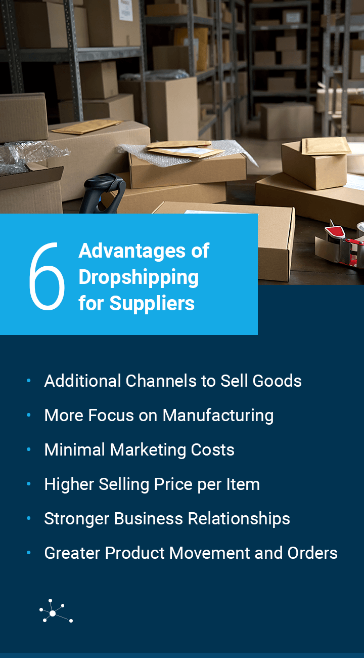 Advantages of dropshipping for suppliers