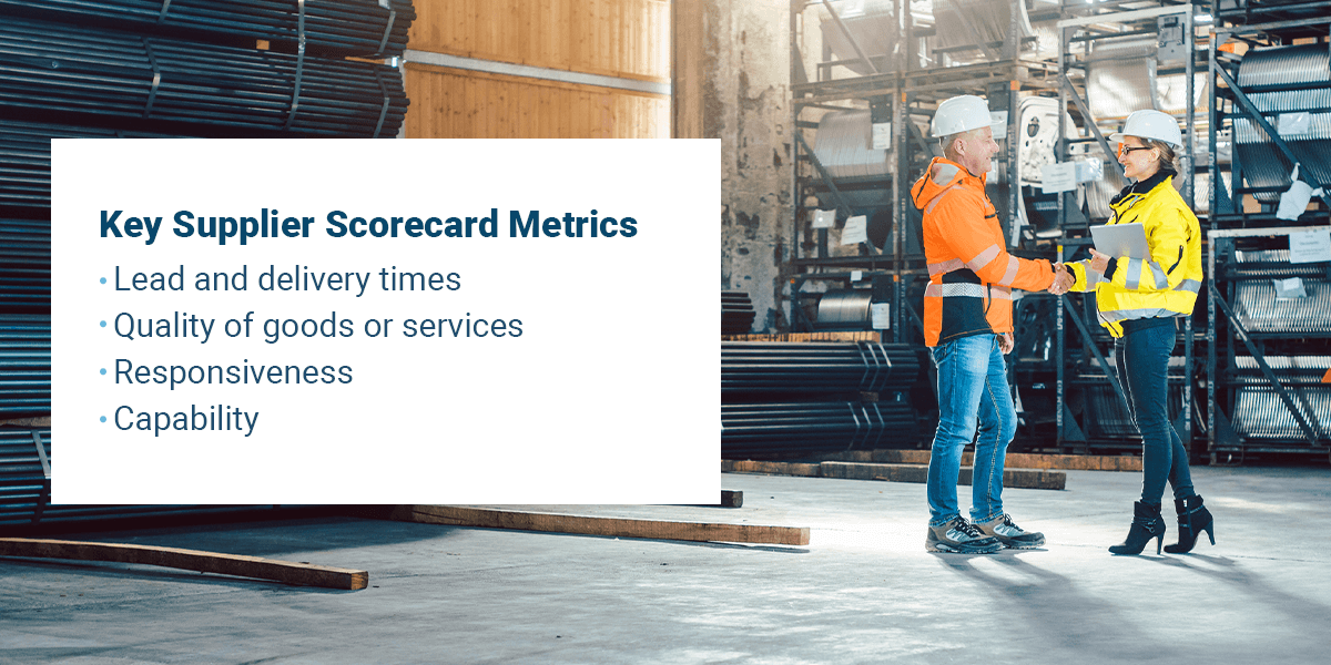 Key Supplier Scorecard Metrics