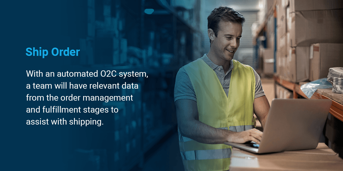 automated o2c shipping data